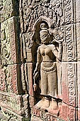 Preah Khan - bas-reliefs of devata.